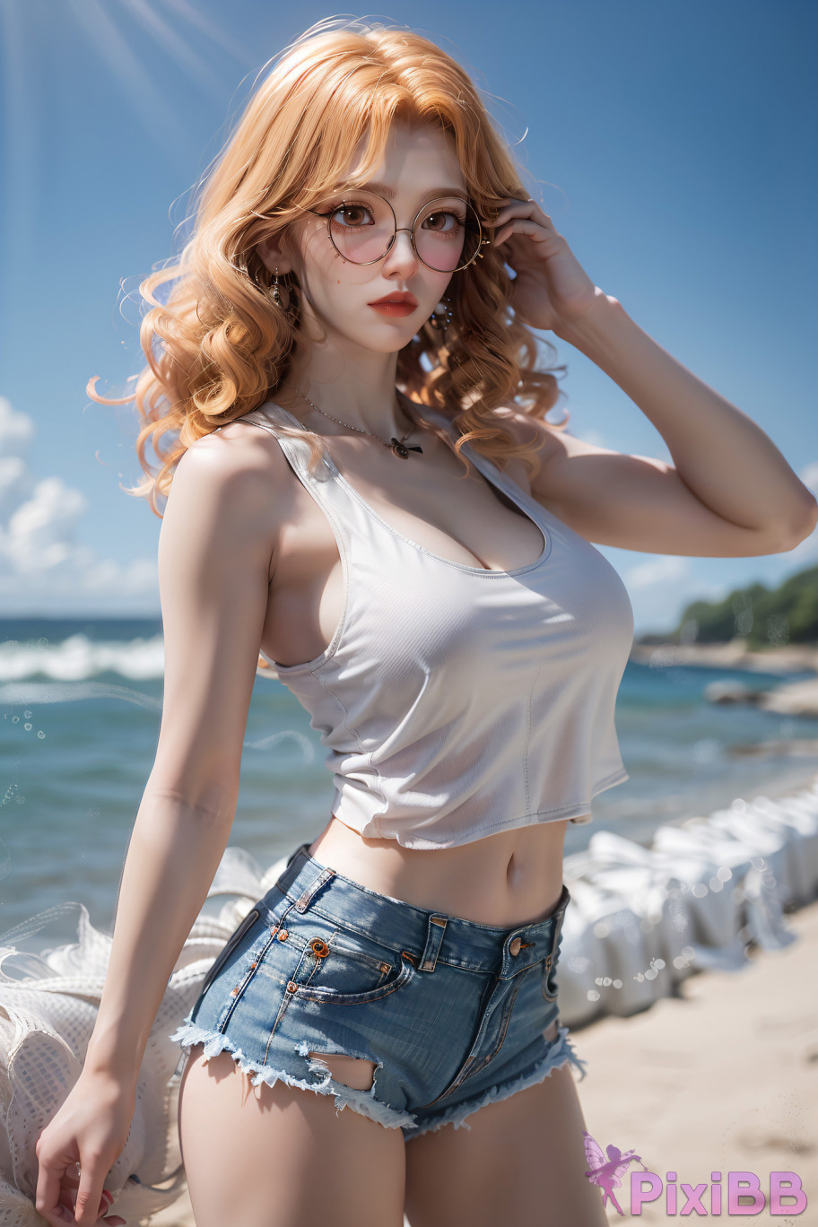 Ju Zi  Denim Hot Shorts Soul Land PixiBB.COM 040