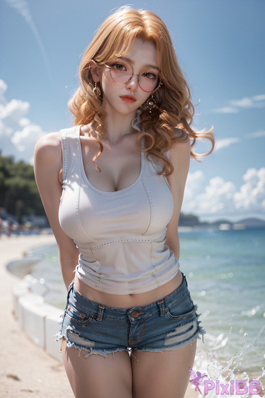 Ju Zi  Denim Hot Shorts Soul Land PixiBB.COM 050