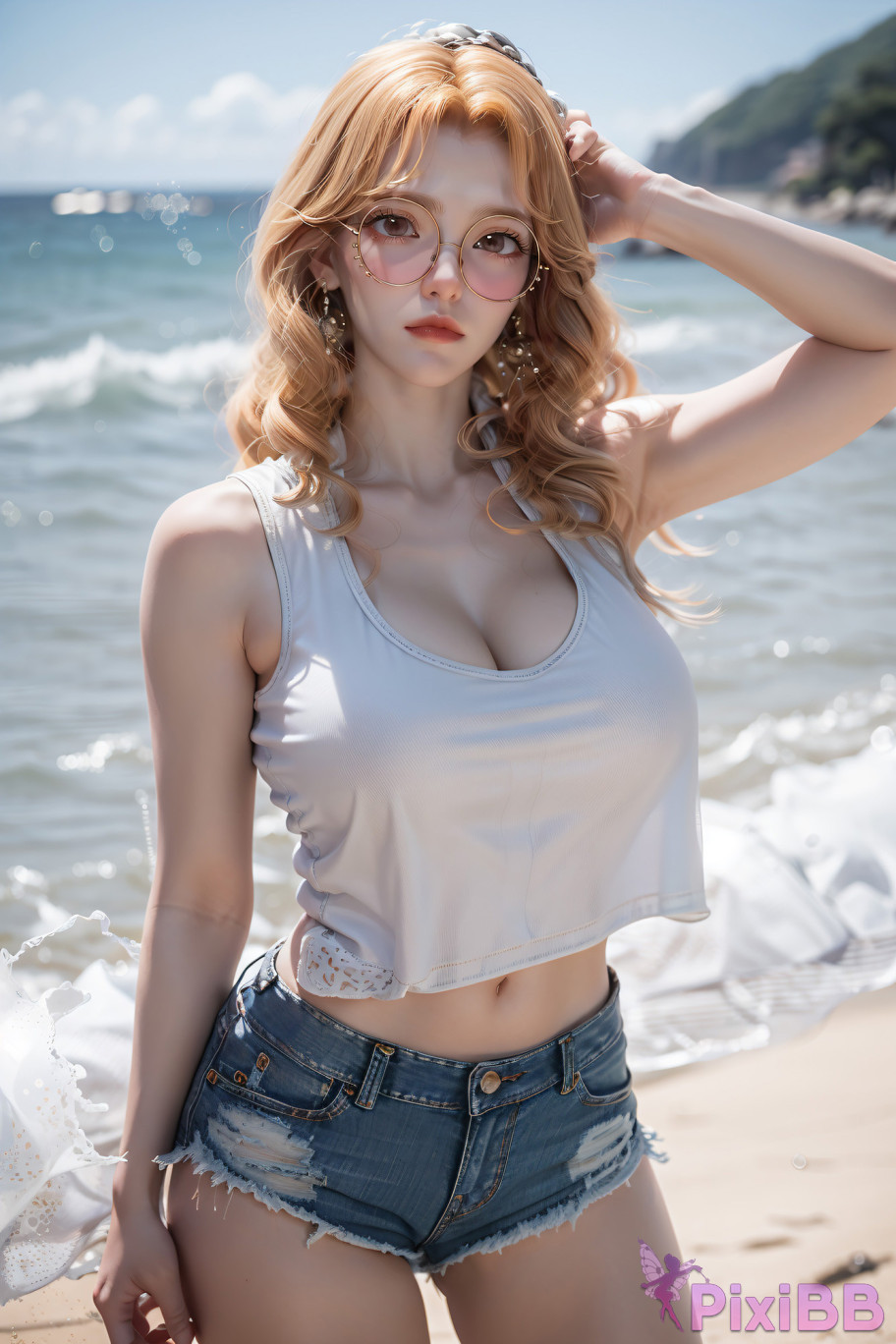 Ju Zi  Denim Hot Shorts Soul Land PixiBB.COM 074