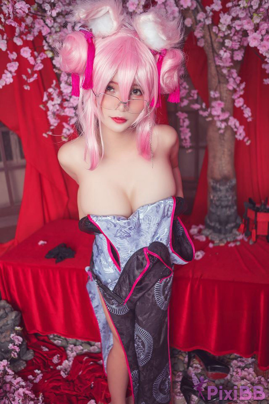 Azami Tamamo Vitch Koyanskaya Qipao FateGrand Order PixiBB.COM 001