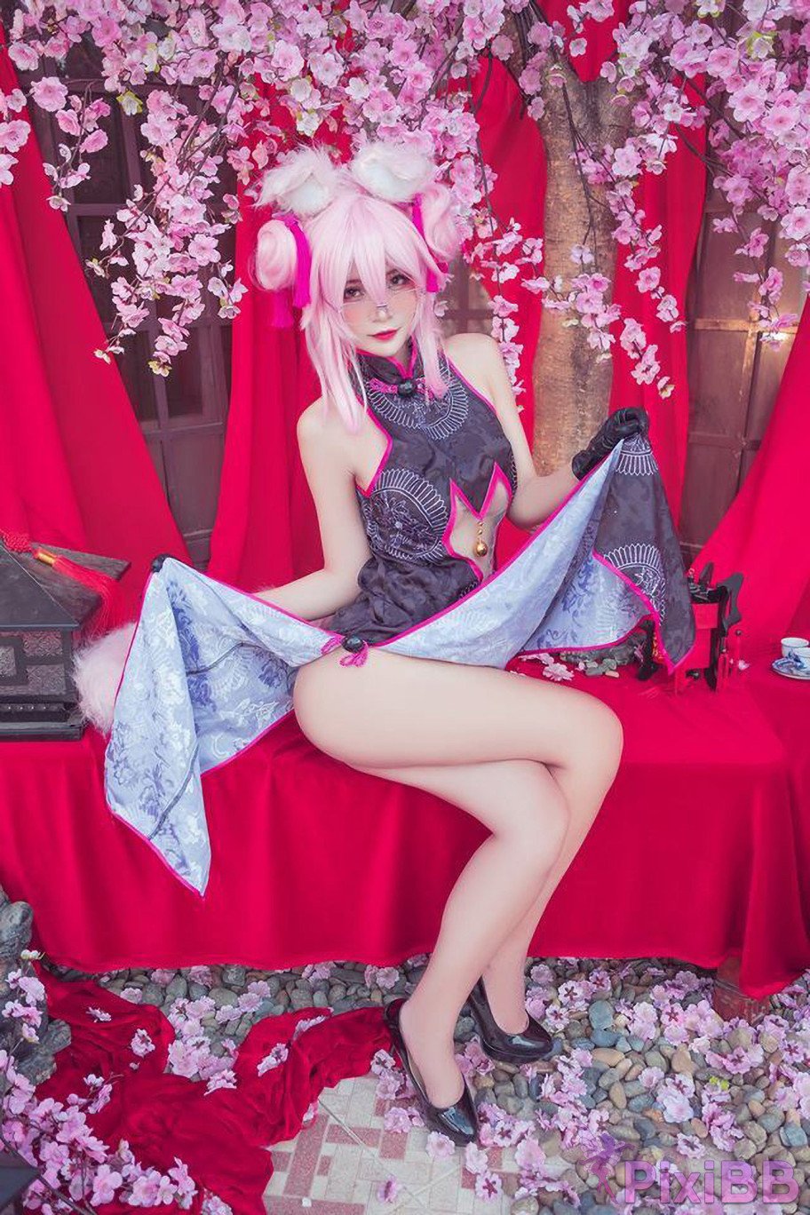 Azami Tamamo Vitch Koyanskaya Qipao FateGrand Order PixiBB.COM 004