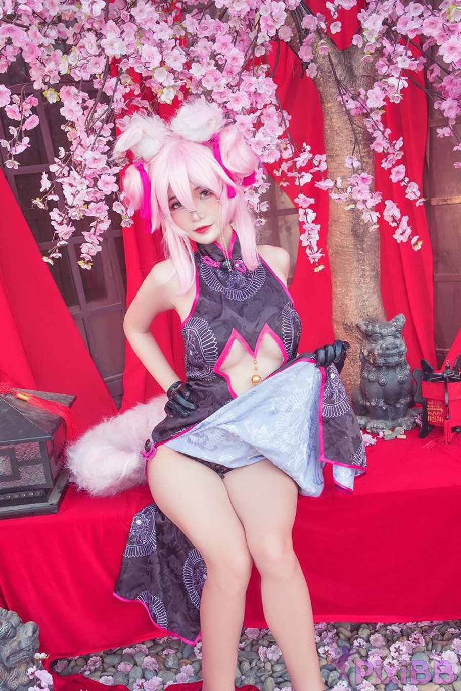 Azami Tamamo Vitch Koyanskaya Qipao FateGrand Order PixiBB.COM 005