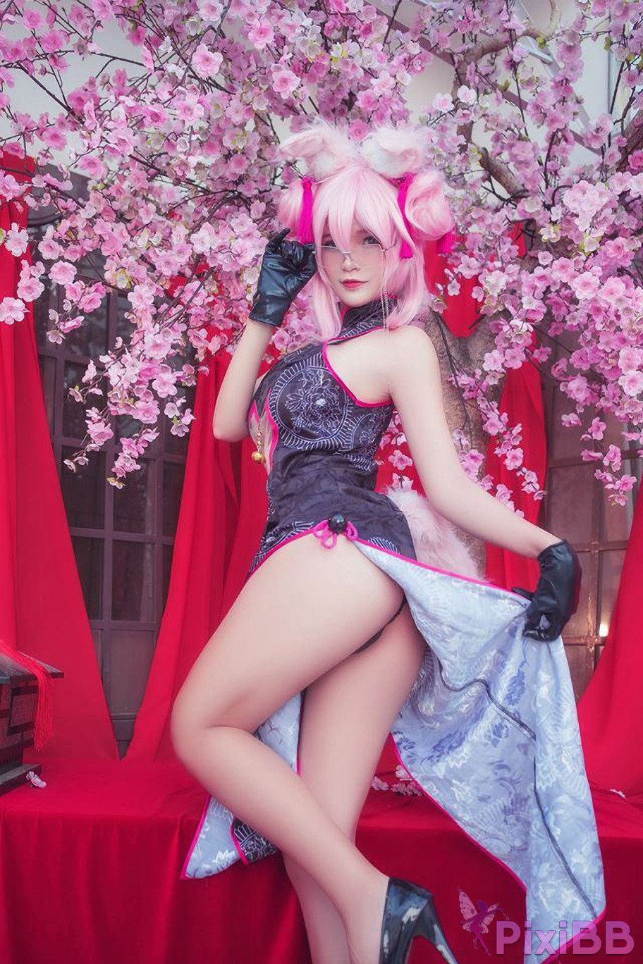 Azami Tamamo Vitch Koyanskaya Qipao FateGrand Order PixiBB.COM 006