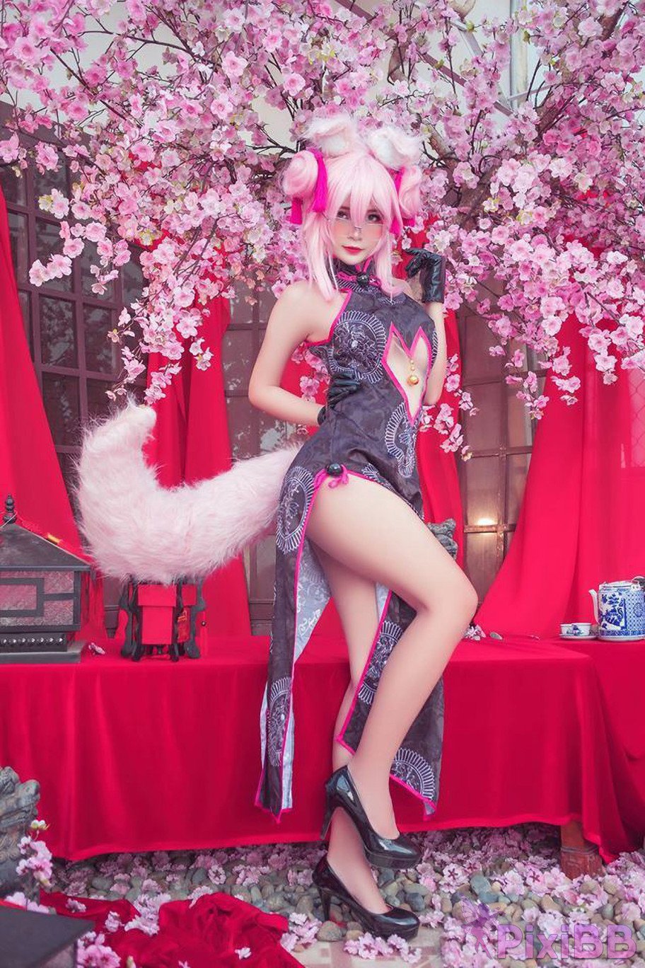 Azami Tamamo Vitch Koyanskaya Qipao FateGrand Order PixiBB.COM 007