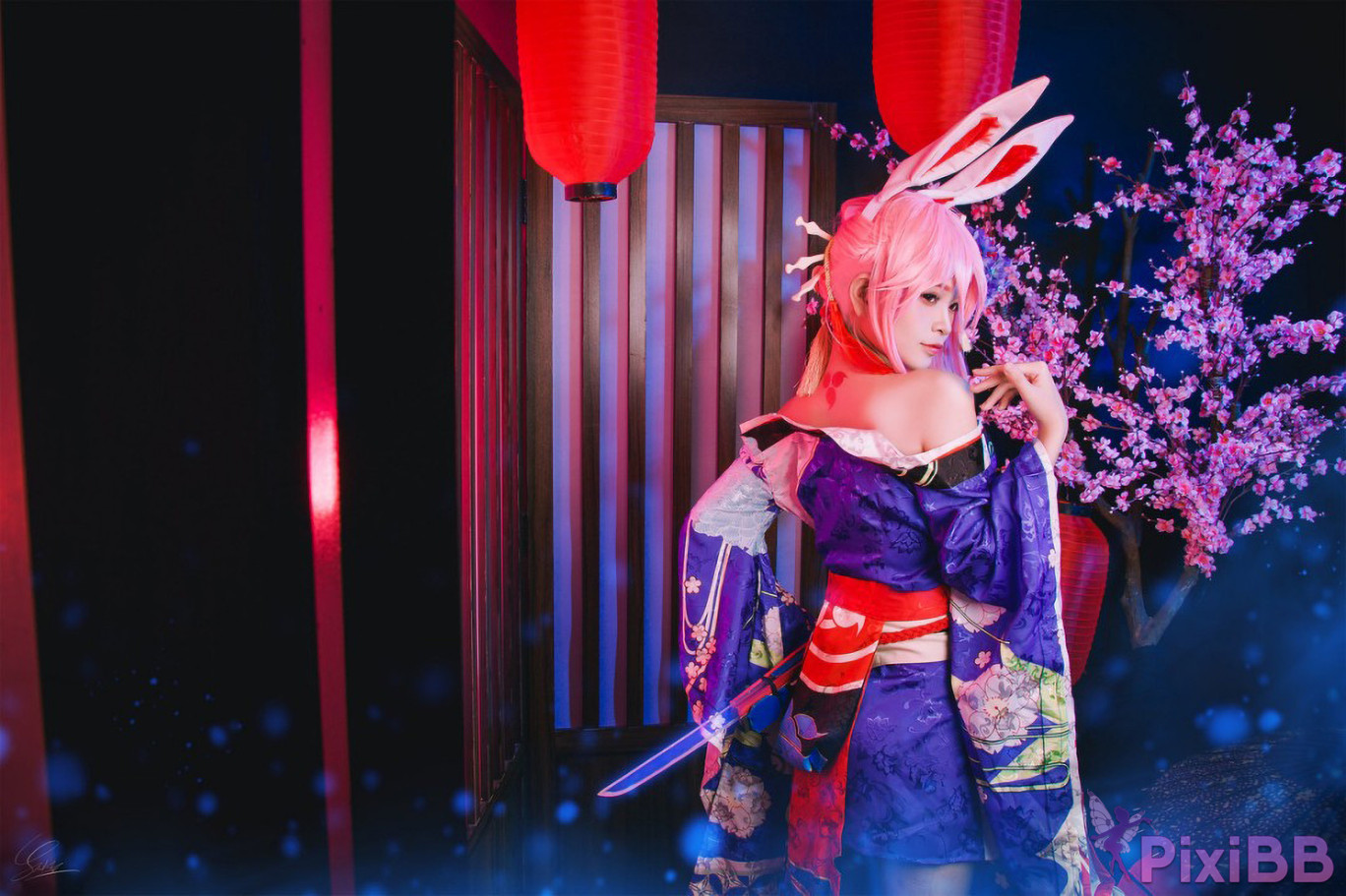 Azami Yae Sakura Kimono Honkai Impact 3 PixiBB.COM 006