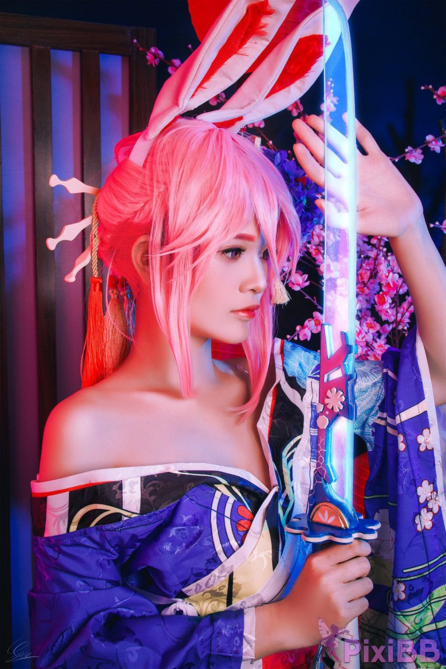 Azami Yae Sakura Kimono Honkai Impact 3 PixiBB.COM 007