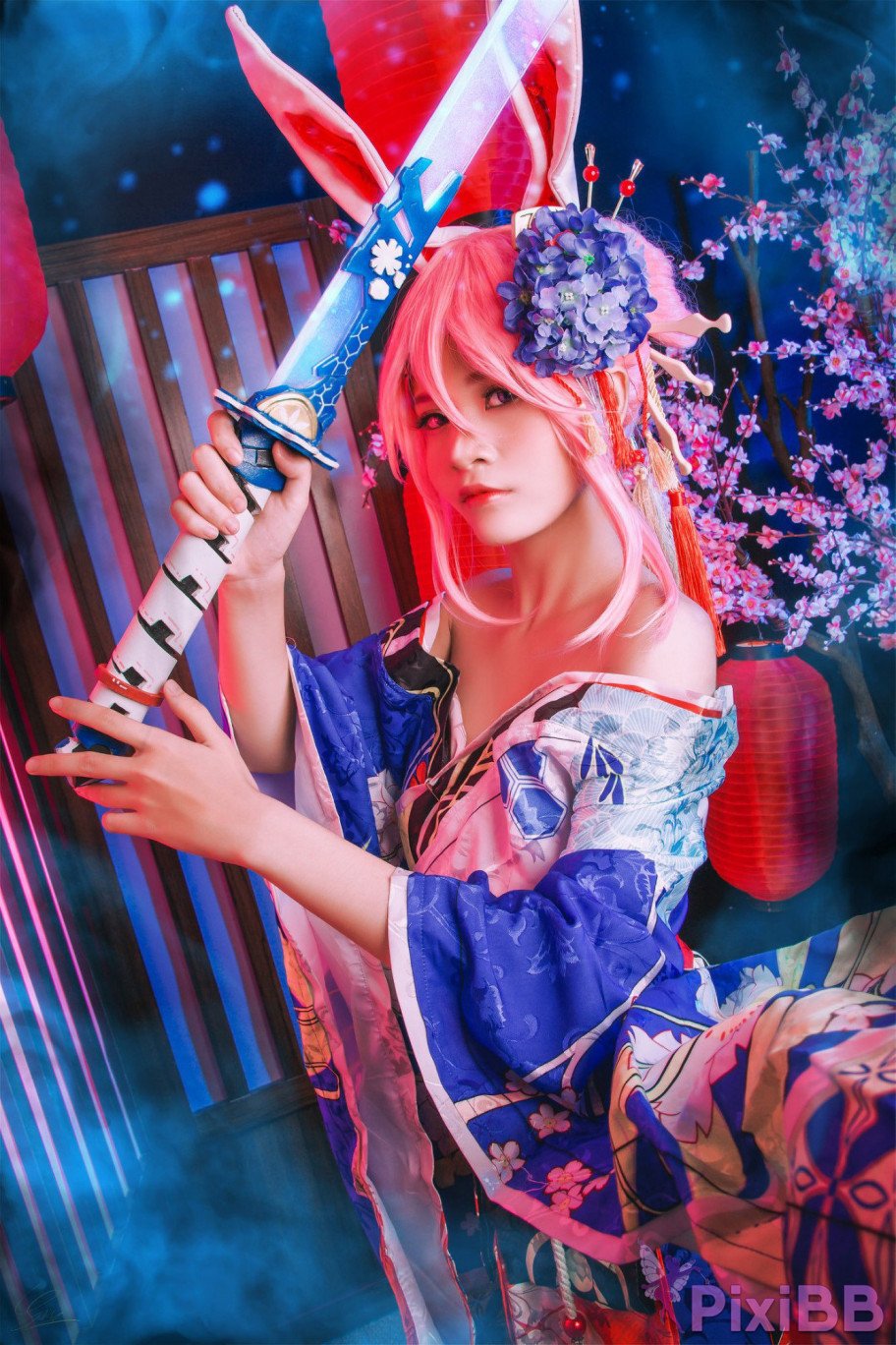 Azami Yae Sakura Kimono Honkai Impact 3 PixiBB.COM 008