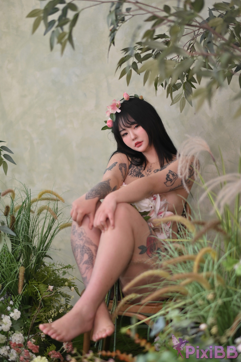 Jeon Bo Yeon Nude Flower PixiBB.COM 020