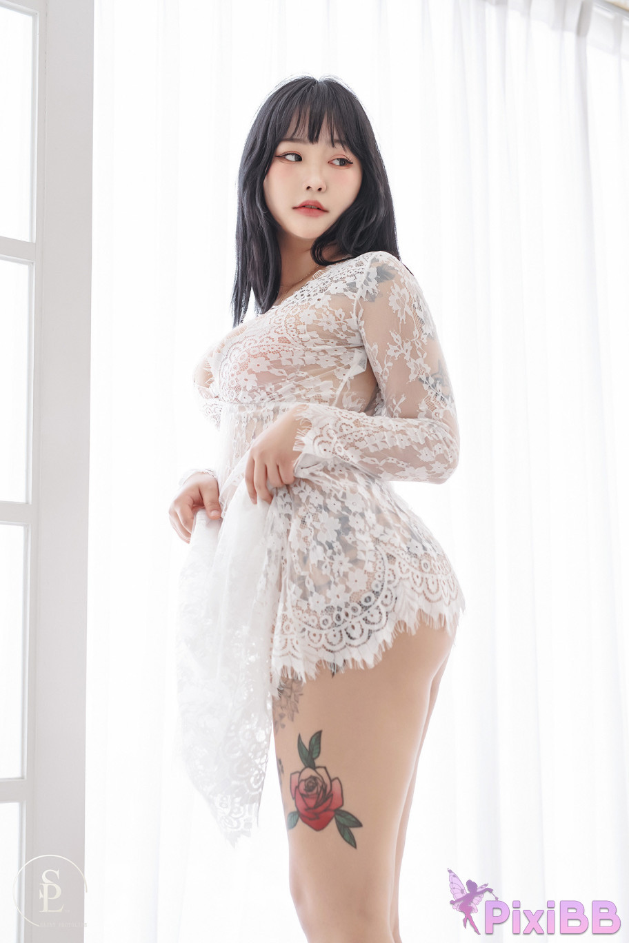 SAINT Photolife Jeon Bo Yeon Vol.07 Leopard and Red Kimono PixiBB.COM 039