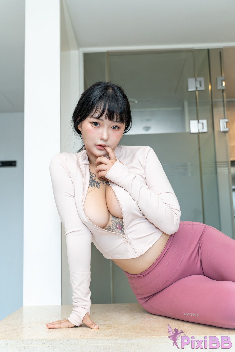 Jeon Bo Yeon Nude Leggings PixiBB.COM 021