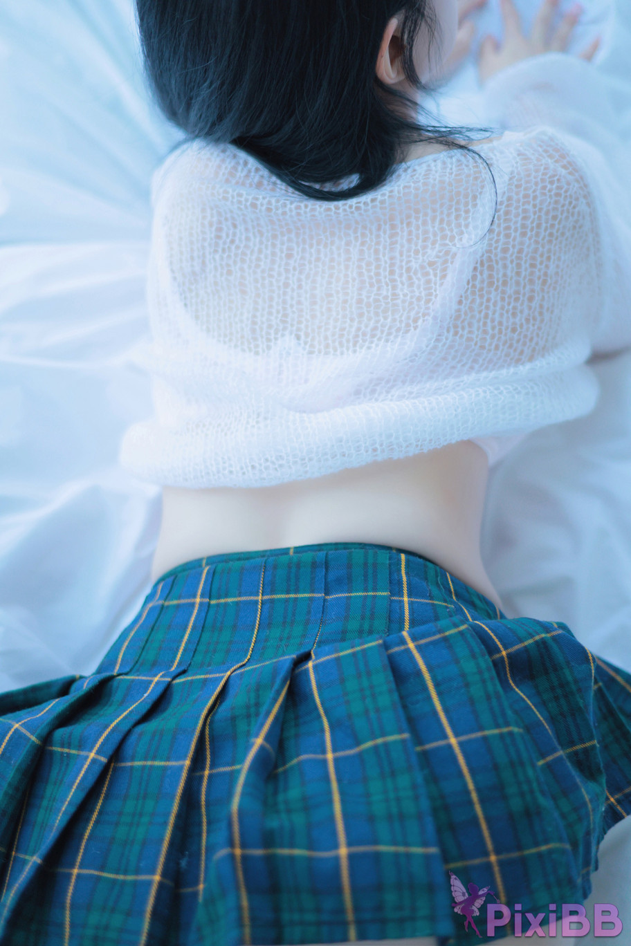 Patreon rina momorina Extra short Plaid Skirt PixiBB.COM 038