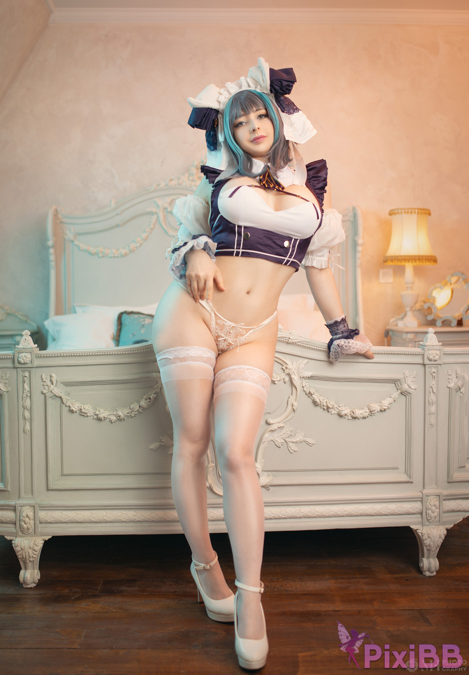 Mikomi Hokina Cheshire Lingerie Azur Lane PixiBB.COM 001