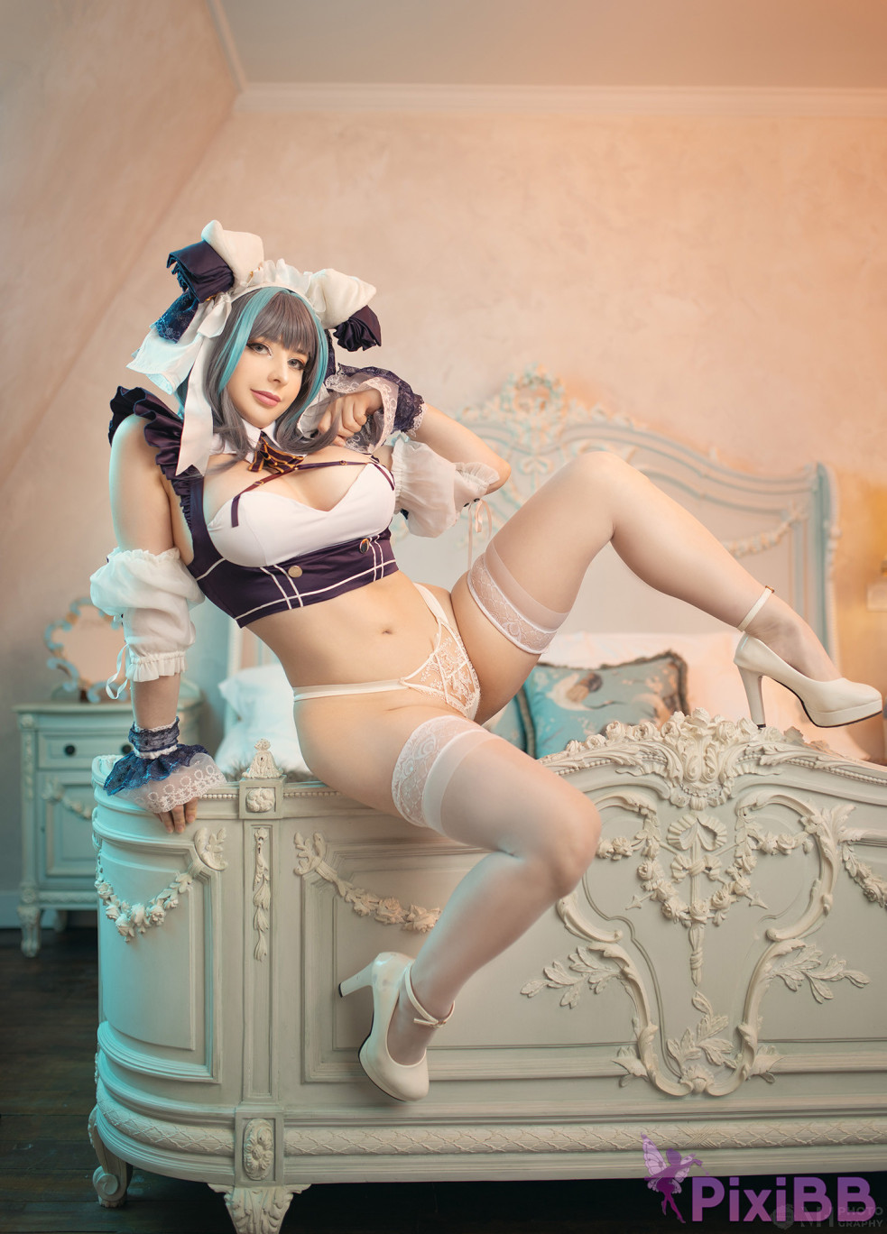 Mikomi Hokina Cheshire Lingerie Azur Lane PixiBB.COM 008