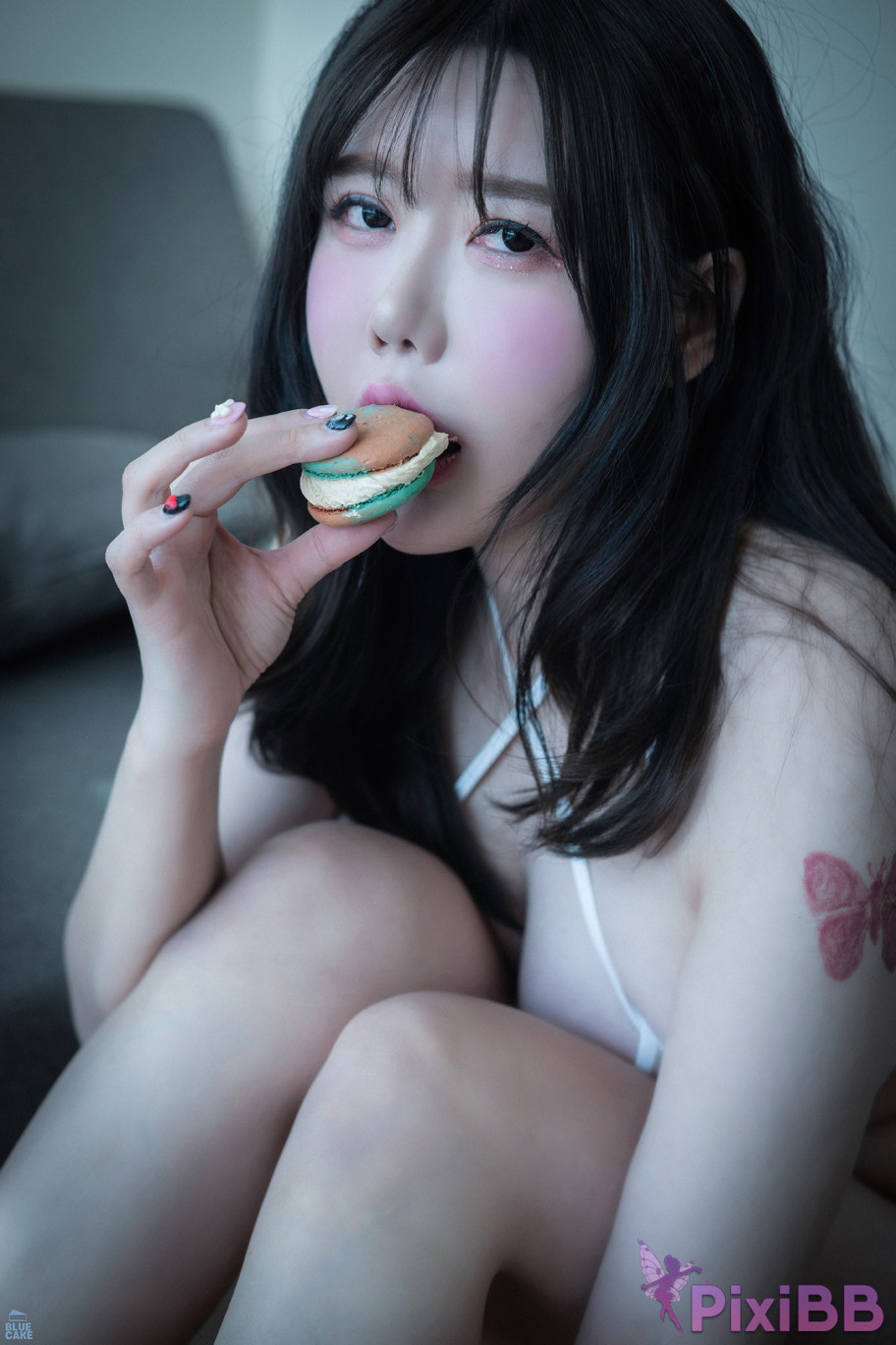 BLUECAKE SUA Vol.05 Nude Bikini White RED PixiBB.COM 051